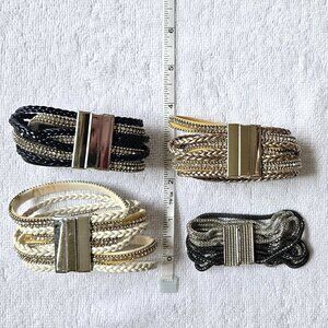 BUNDLE! 4 various magnet clasp bracelets!